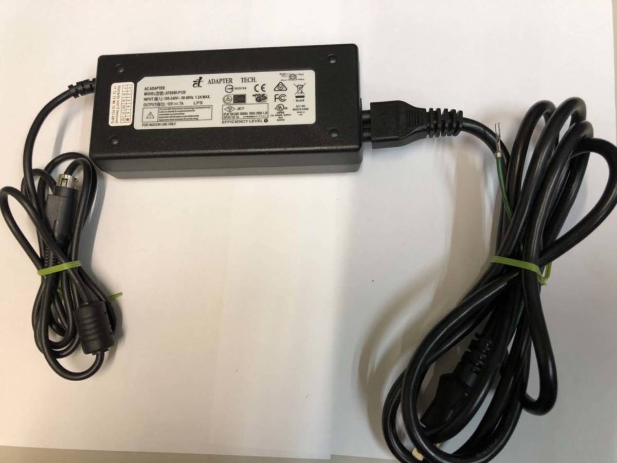 Yahoo!オークション ACアダプタ ADAPTER TECH ATS090P120 12V 7A 中古