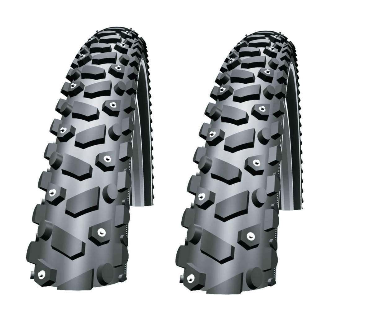 SCHWALBE SNOW STUD Spike tire 40-622 26x1.50 700x38c シュワルベ スノースタッド スパイク タイヤ 2本 Set