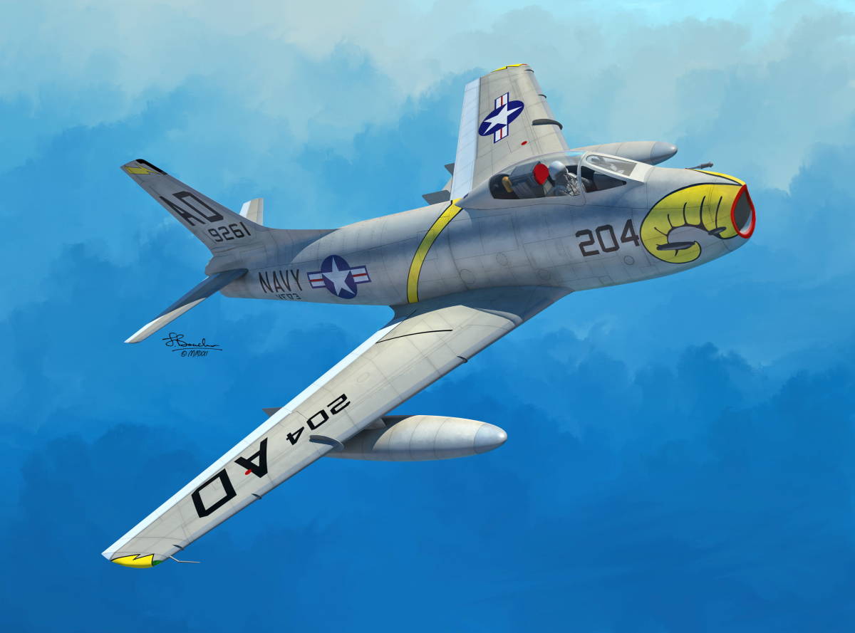 ○SWORDソード／ FJ-3/3M フューリー (1/72)_画像1