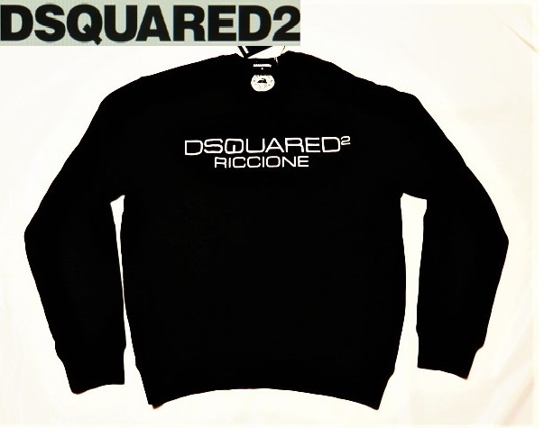 ★新品! DSQUARED2 リッチでお洒落!!存在感抜群☆S74GU0398 都会派オトナの今ドキ!!格上げ☆お目立ち♪秀逸ロゴデザインスウェット ＜S＞_画像8