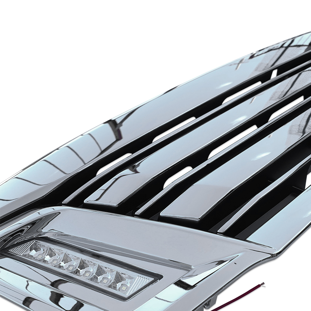 NV350 キャラバン フロントグリル インナーブラック メッキグリル LED