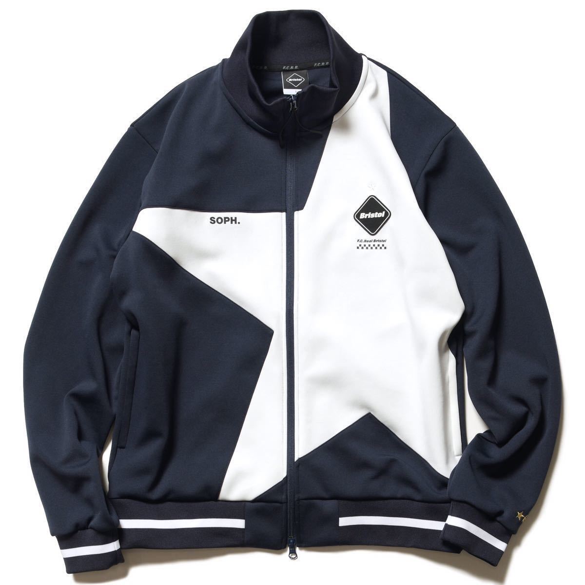 【新品タグ付き】 FCRB f.c real bristol エフシーレアルブリストル SOPH ソフ BIG STAR JERSEY BLOUSON ジャージブルゾン ジャケット NAVY_画像1