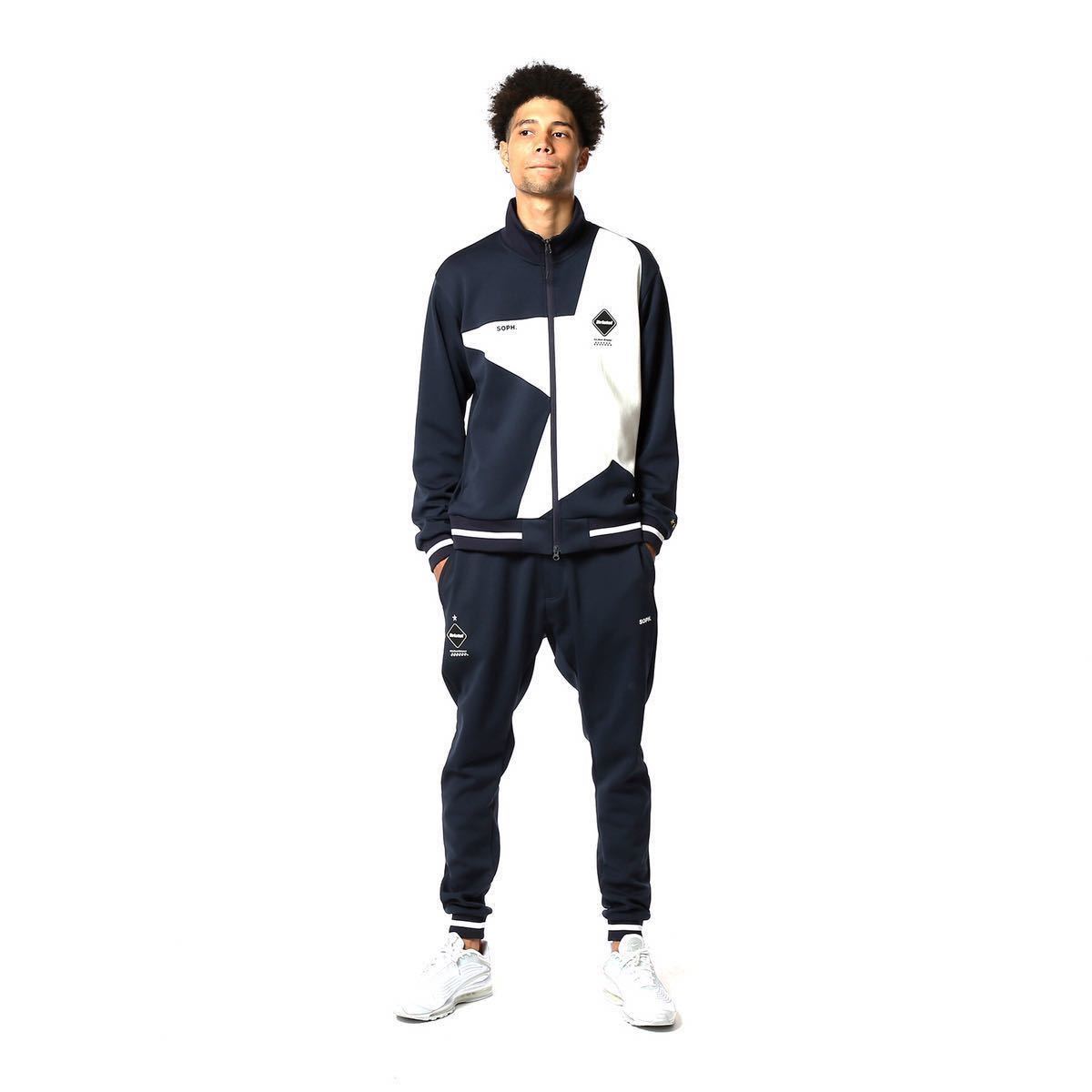 【新品タグ付き】 FCRB f.c real bristol エフシーレアルブリストル SOPH ソフ BIG STAR JERSEY BLOUSON ジャージブルゾン ジャケット NAVY_画像3