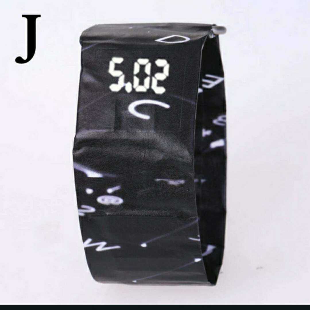 展示特価 新品 時計 軽い 紙素材 黒 デザイン 10 代引送料無料 