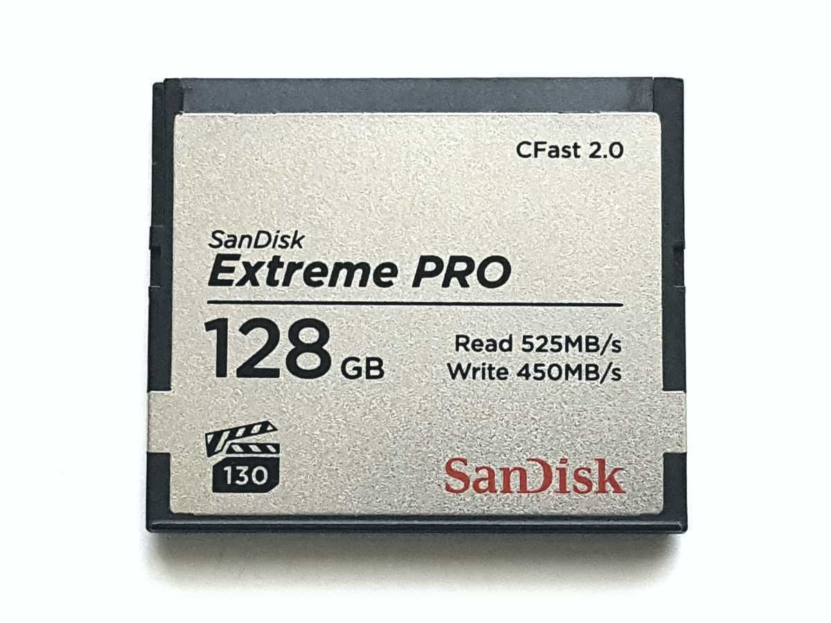 ☆美品☆ CFast 2.0 128GB サンディスク エクストリームプロ SanDisk Extreme PRO コンパクトフラッシュ CompactFlash  Card