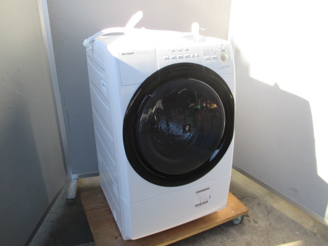 1071F◎SHARP シャープ ドラム式洗濯乾燥機 ES-S7E-WR 2020年製 右開き 洗濯7㎏/乾燥3.5㎏◎中古