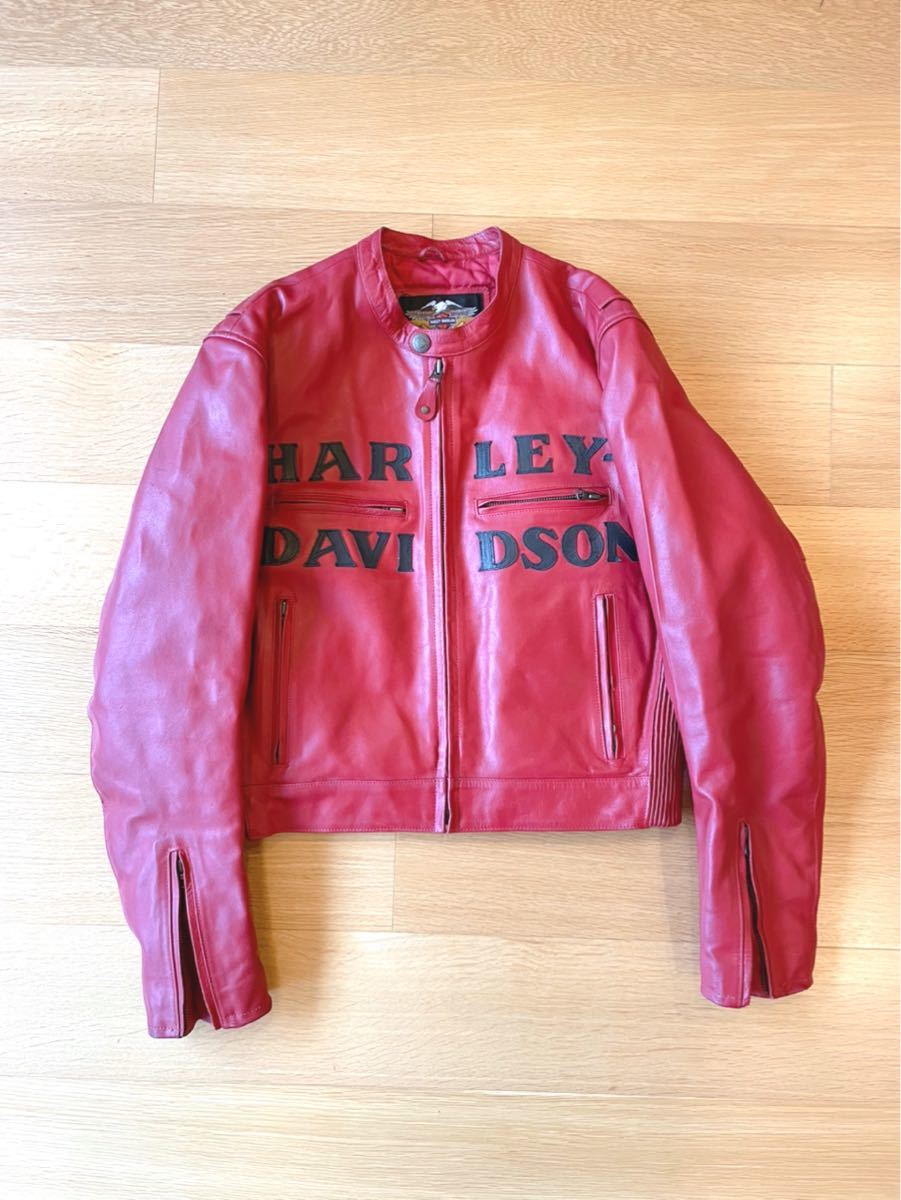 HARLEY DAVIDSON 90s ヴィンテージ レザージャケット Lサイズ ハーレー 革ジャン 90年代 ライダースジャケット 