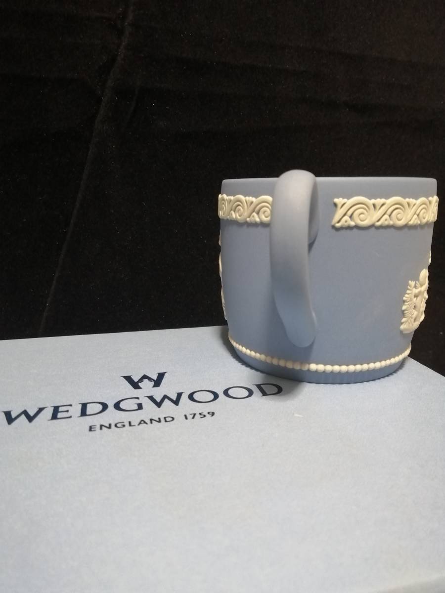 未使用◇自宅保管 ウェッジウッド ジャスパー ロイヤルバース 両手マグカップ/スープ WEDGWOOD THE ROYAL BIRTH ※箱に手書き書き込みあり