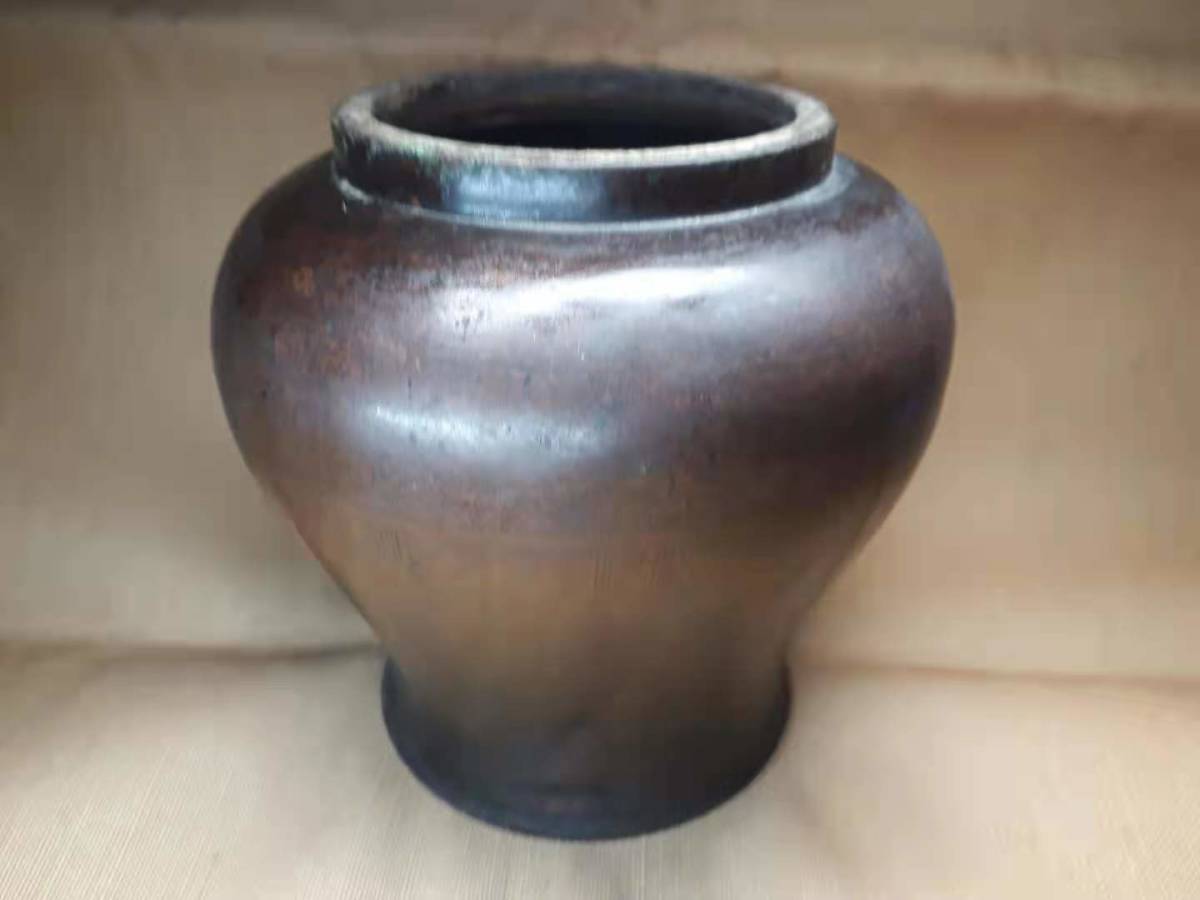 中国 唐物 古銅 時代物 古銅罐 莫臣式_画像3