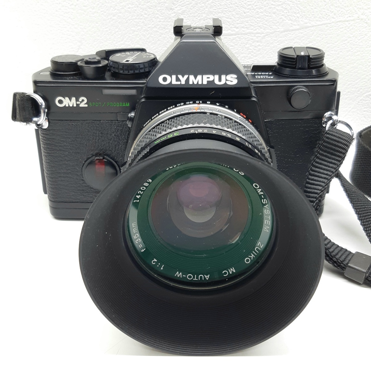 【ジャンク】OLYMPUS オリンパス カメラ OM-2 ＋レンズ OM-SYSTEM ZUIKO AUTO-W 1:2 f=35mm_画像2