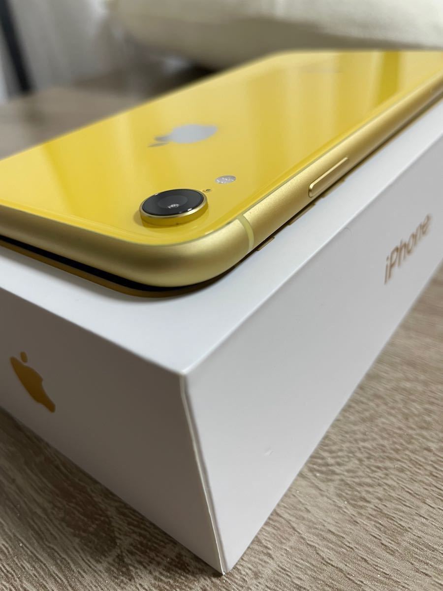 美品　傷なし　iphone XR Yellow （イエロー）128 GB