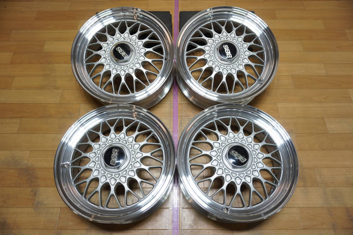 G1222【希少】BBS RG ☆ PCD100 6J+42 PCD加工品 軽カー コンパクトカー ロードスター N-BOXの画像1