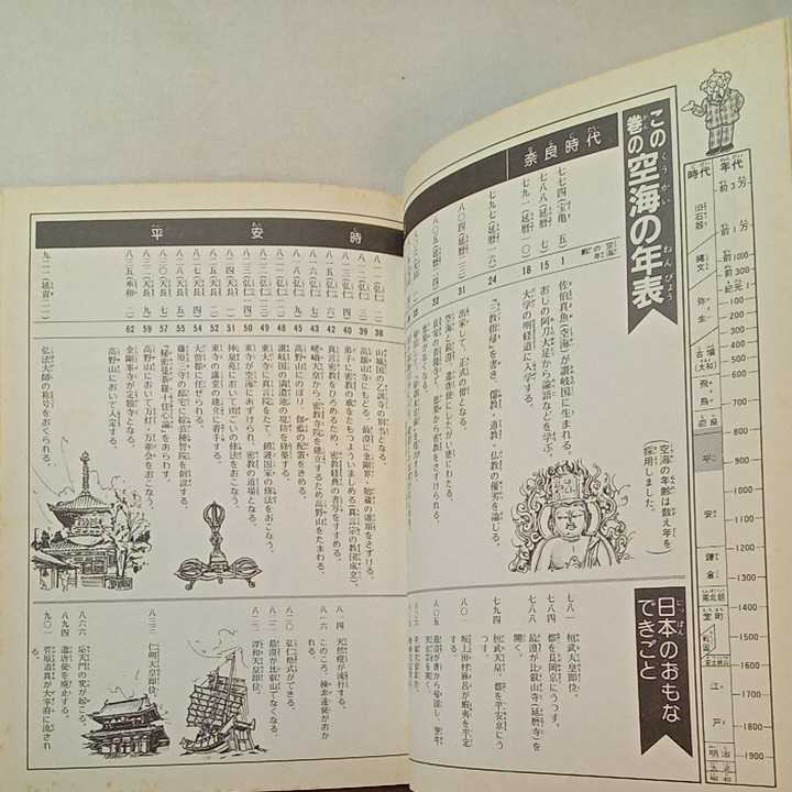 zaa-296♪小学館版 学習まんが 人物日本の歴史6　空海　1985年