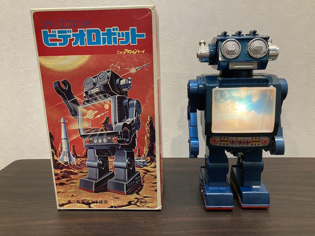 新しいブランド テレビロボット（ブリキロボット） 動画あり！！☆堀川 