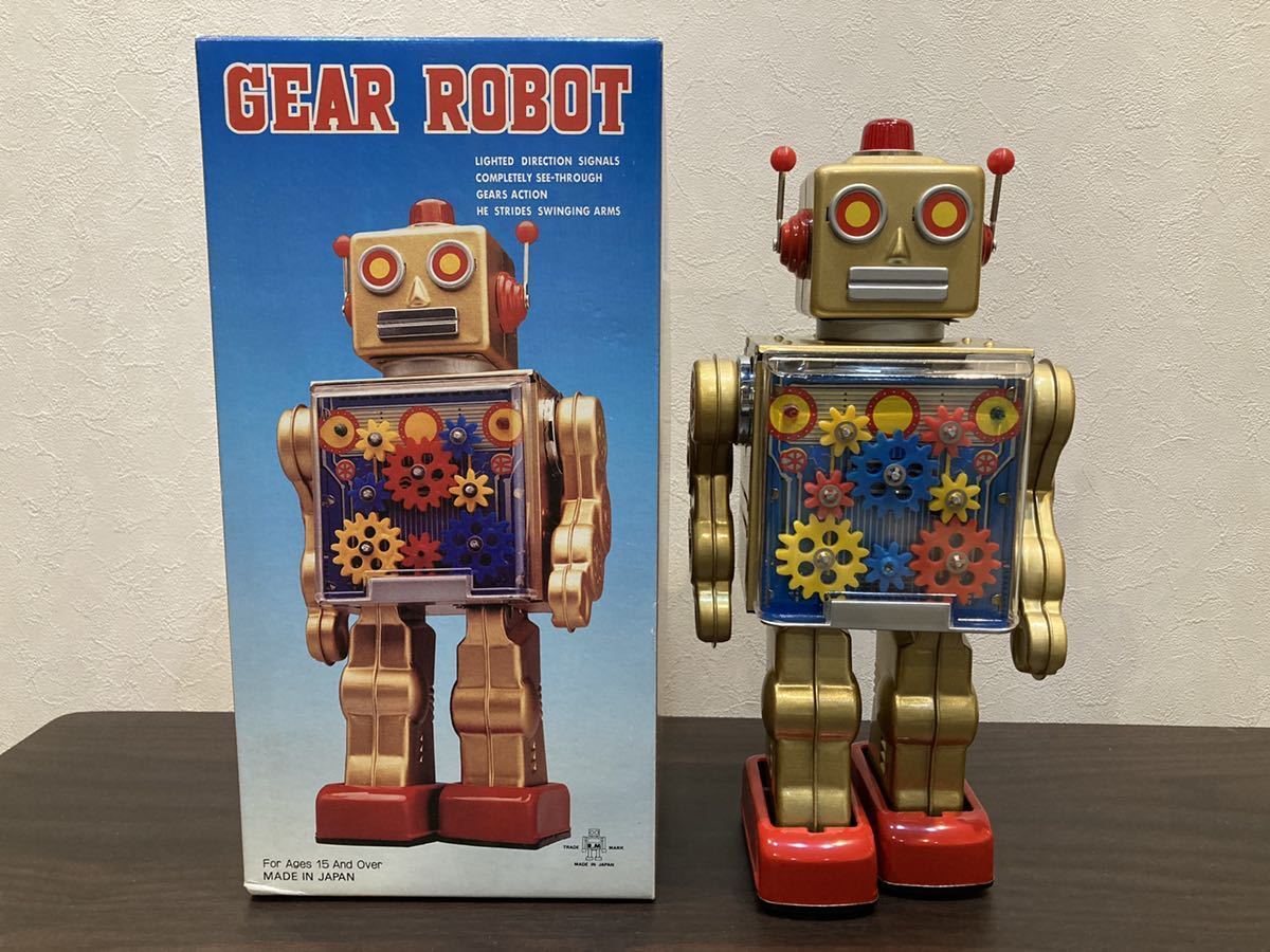 Yahoo!オークション - メタルハウス GEAR ROBOT 玩具 ブリキ 昭和レト...
