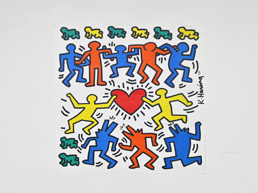 日本初の キースヘリングkeith haringフランス製ポスター希少ポップ