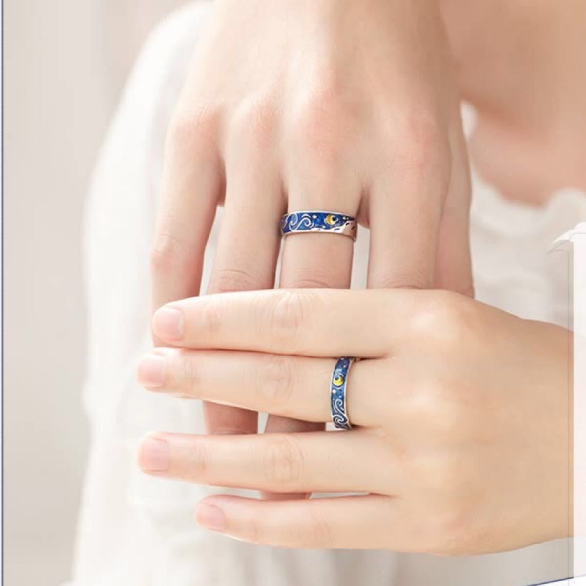 ペアリング ジュエリーレディースリング メンズリング フリーサイズ シルバー925 純銀製婚約指輪 結婚指輪 恋人カプル指輪 