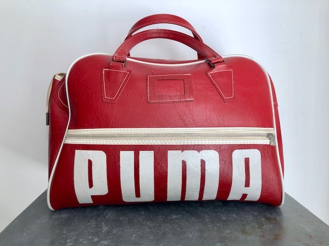 イングランド製 70年代 プーマ ヴィンテージ トラベルバッグ ACEジップ PUMA made in England ボストンバッグ 70sデカロゴ _画像1