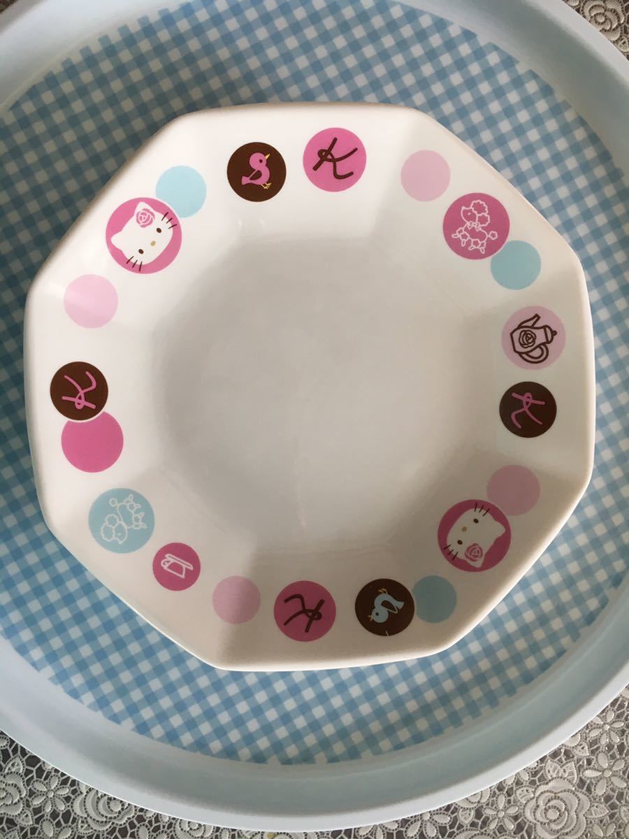 ハローキティ　 陶器 中華 チャーハン皿　 キッチン 食器 Hello Kitty　サンリオ　中古_画像1