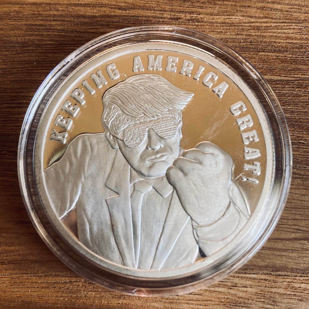 トランプ大統領 1オンス 銀貨 KEEPING AMERICA GREAT Yahoo!フリマ（旧）-