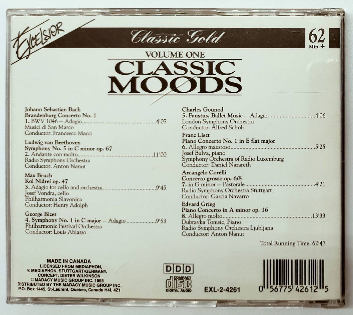 CLASSIC MOODS　クラシック・ムーズ　VOL.1　　ベートーベン 交響曲第5番，他_画像2