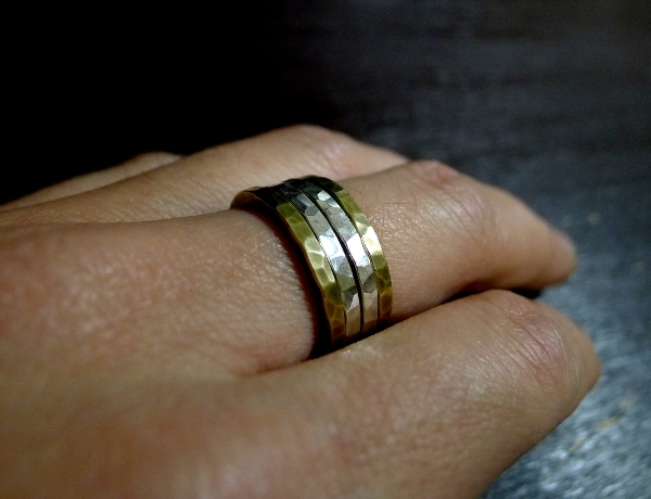 4 шт. комплект латунь кольцо другой кольцо .. накладывающийся установка . большой активность 