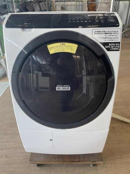 IF01169 HITACHI ドラム式洗濯乾燥機 BD-SG100EL 2020年製 ビッグドラム 自動お掃除搭載 洗濯10kg 乾燥6kg 美品中古