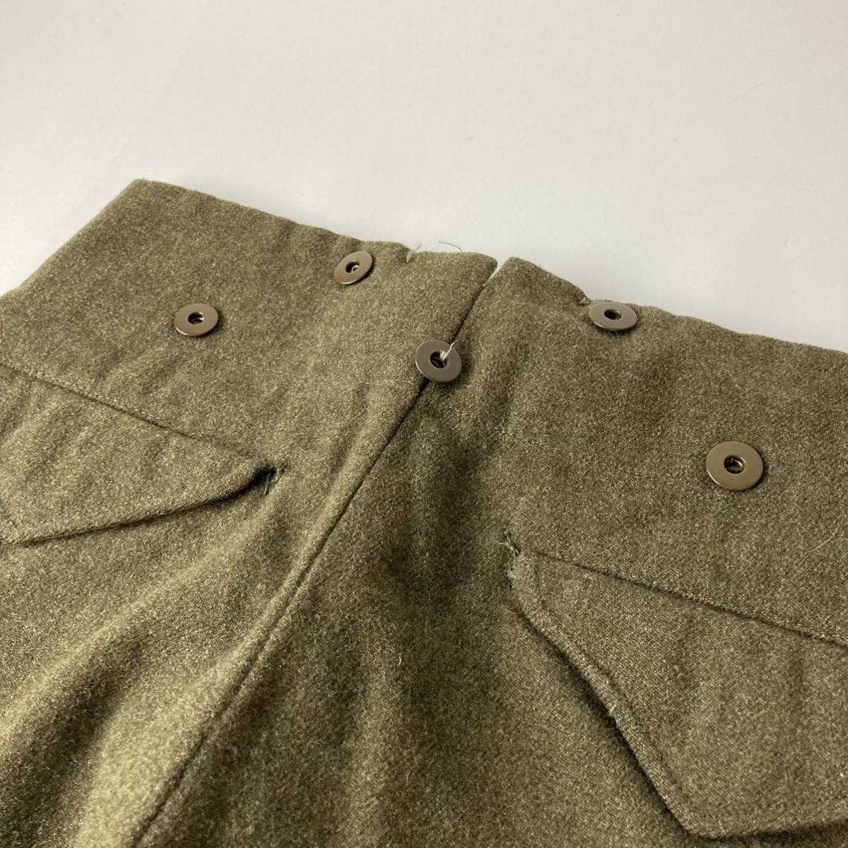 ダブルアー デッドストック スラックス パンツ ミリタリー 古着 50s