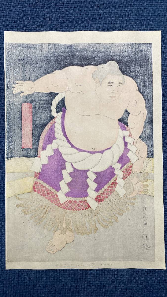 Yahoo!オークション - 大相撲錦絵 木下大門 木版画「初代横綱 Yahoo!オークション - 大相撲錦絵 木下大門 木版画「初代横綱