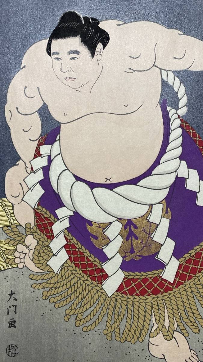 Yahoo!オークション - 大相撲錦絵 木下大門 木版画「初代横綱 Yahoo!オークション - 大相撲錦絵 木下大門 木版画「初代横綱