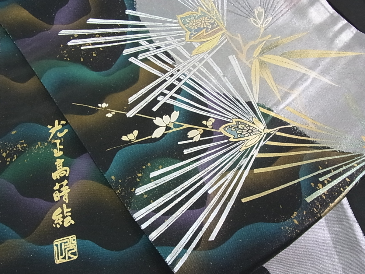 Yahoo!オークション - 花美人着物□金彩友禅 卓越技能者・名工・和田