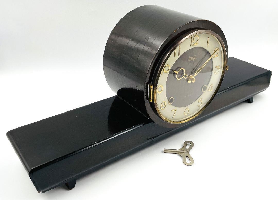 Meiji 明治時計 日の出型 置き時計 21日巻き ゼンマイ式 機械式 