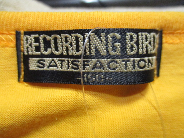 ★長袖Tシャツ★RECORDING BIRDS★SATISFACTION★男の子用・男児用★イエロー系★キッズ★衣類★カジュアル★_画像4