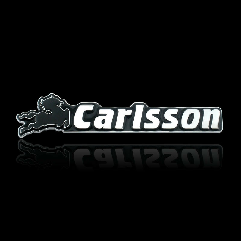 Carlsson カールソン メッキ ロゴ ステッカー 車用強力両面テープ付き エンブレム ベンツ等にかんたん取り付け メルセデスベンツ 複数あり