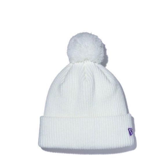 NEW ERA FRAGMENT DESIGN WHITE POMPON KNIT RIB ニューエラ フラグメント デザイン ホワイト ニット 白 CAP Beanie キャップ ビーニー_画像4