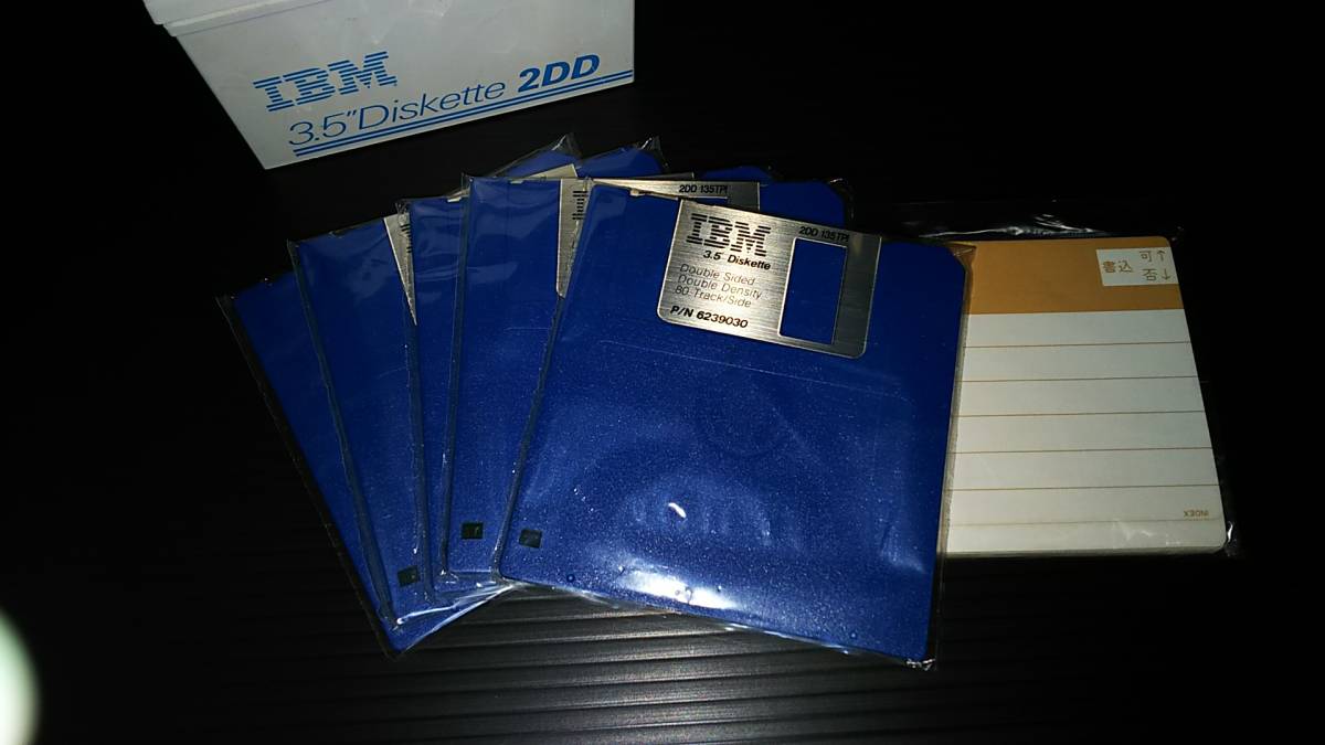 [ rare ]IBM 3.5&#34;Diskette 2DD (IBM brand 3.5 -inch floppy disk raw disk )