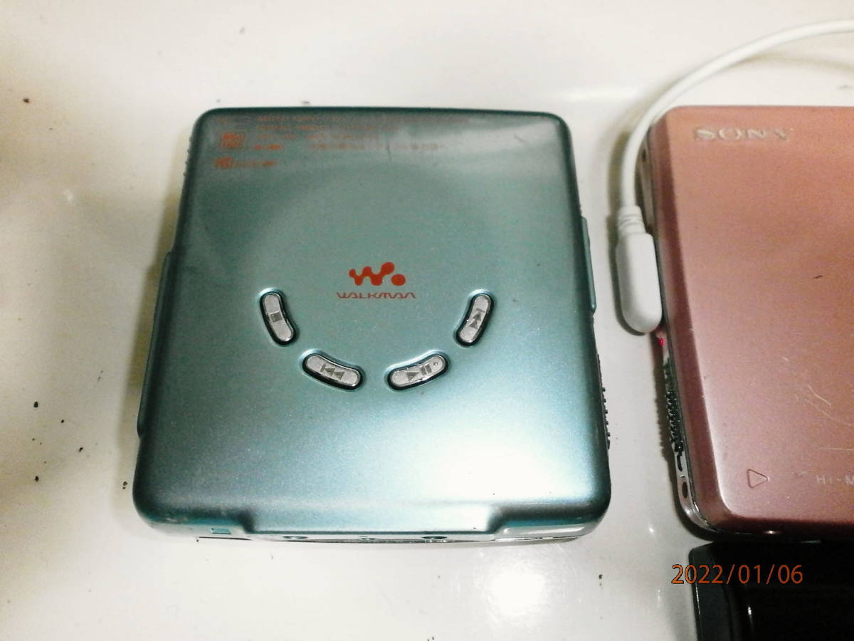 SONY MZ-EH50 Hi-MDプレイヤー2台ジャンク品 ソニーmdプレイヤー