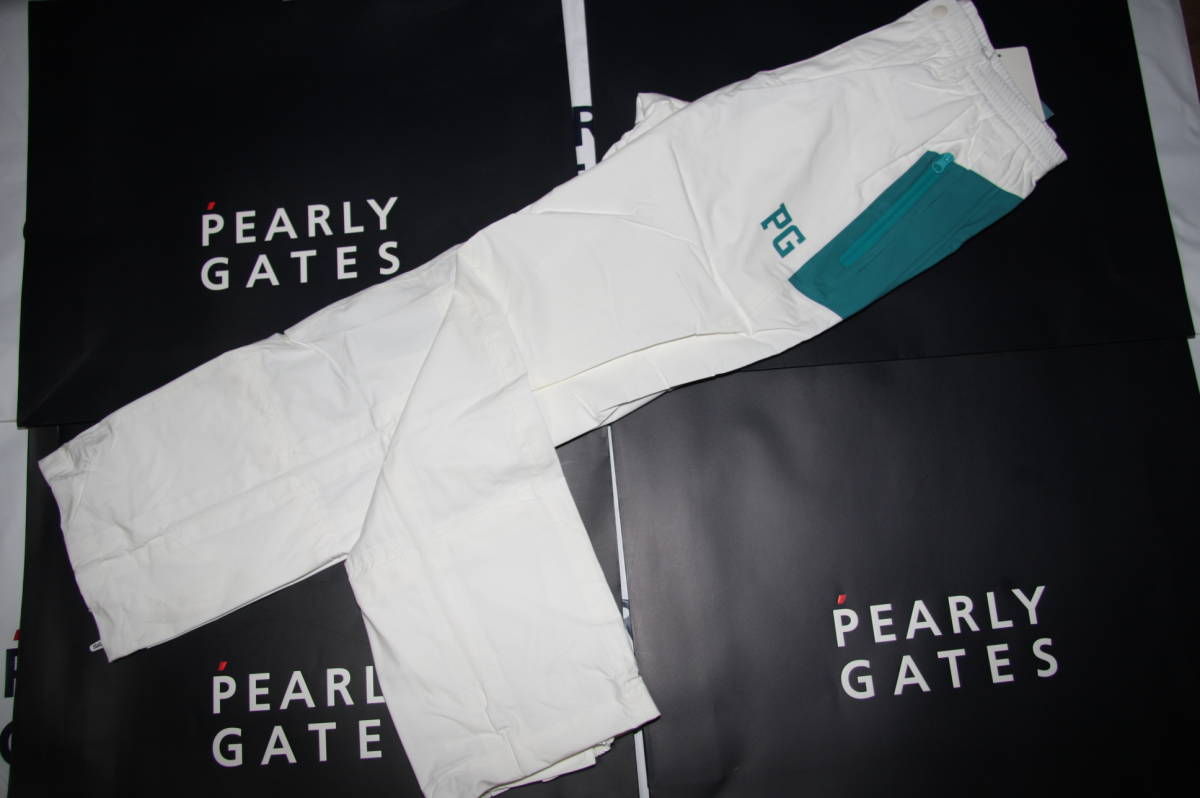 ★正規品★パーリーゲイツ PEARLY GATES★大人気商品 CRAFTEVO 高機能素材レインウェア パンツ★防水★防寒★ホワイト★４（M)_画像4