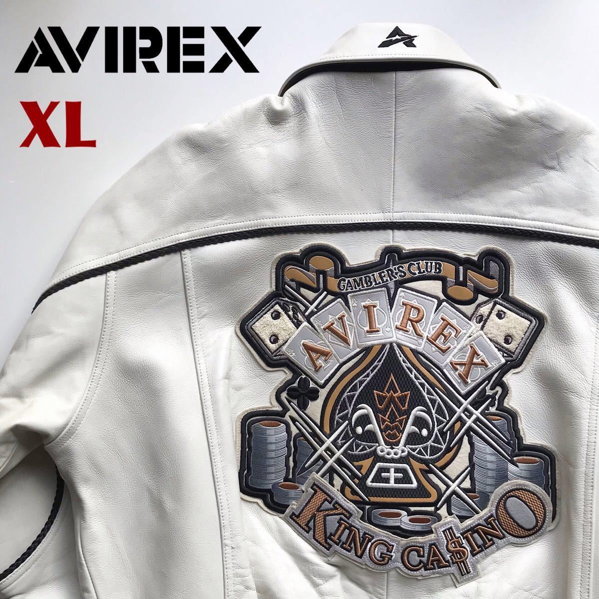 avirex アビレックス アヴィレックス レザージャケット XL hiphop