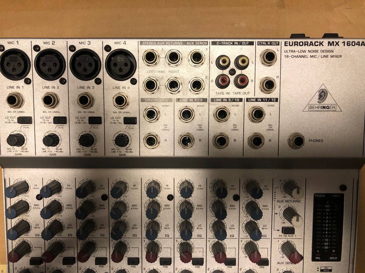 BEHRINGER Eurorack MX1604A(ベリンガー ミキサー16ch) BEHRINGER Eurorack MX1604A(ベリンガー ミキサー16ch)