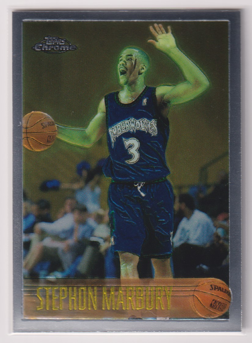 NBA STEPHON MARBURY ROOKIE CARD 1996-97 Topps Chrome No.177 BASKETBALL TIMBERWOLVES ステフォン・マーブリー ルーキーカード トップス
