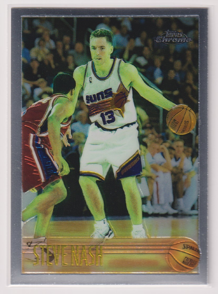 NBA STEVE NASH ROOKIE CARD 1996-97 Topps Chrome No.182 BASKETBALL SUNS スティーブン・ナッシュ ルーキーカード トップス ホルダー入