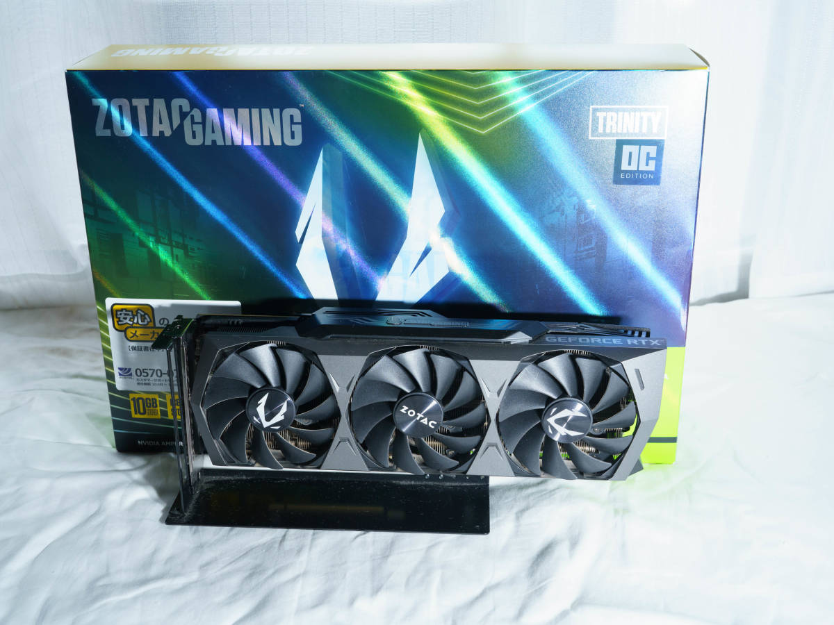 非LHR,noLHR】【箱あり】ZOTAC GeForce RTX3080 Trinity OC (NVIDIA