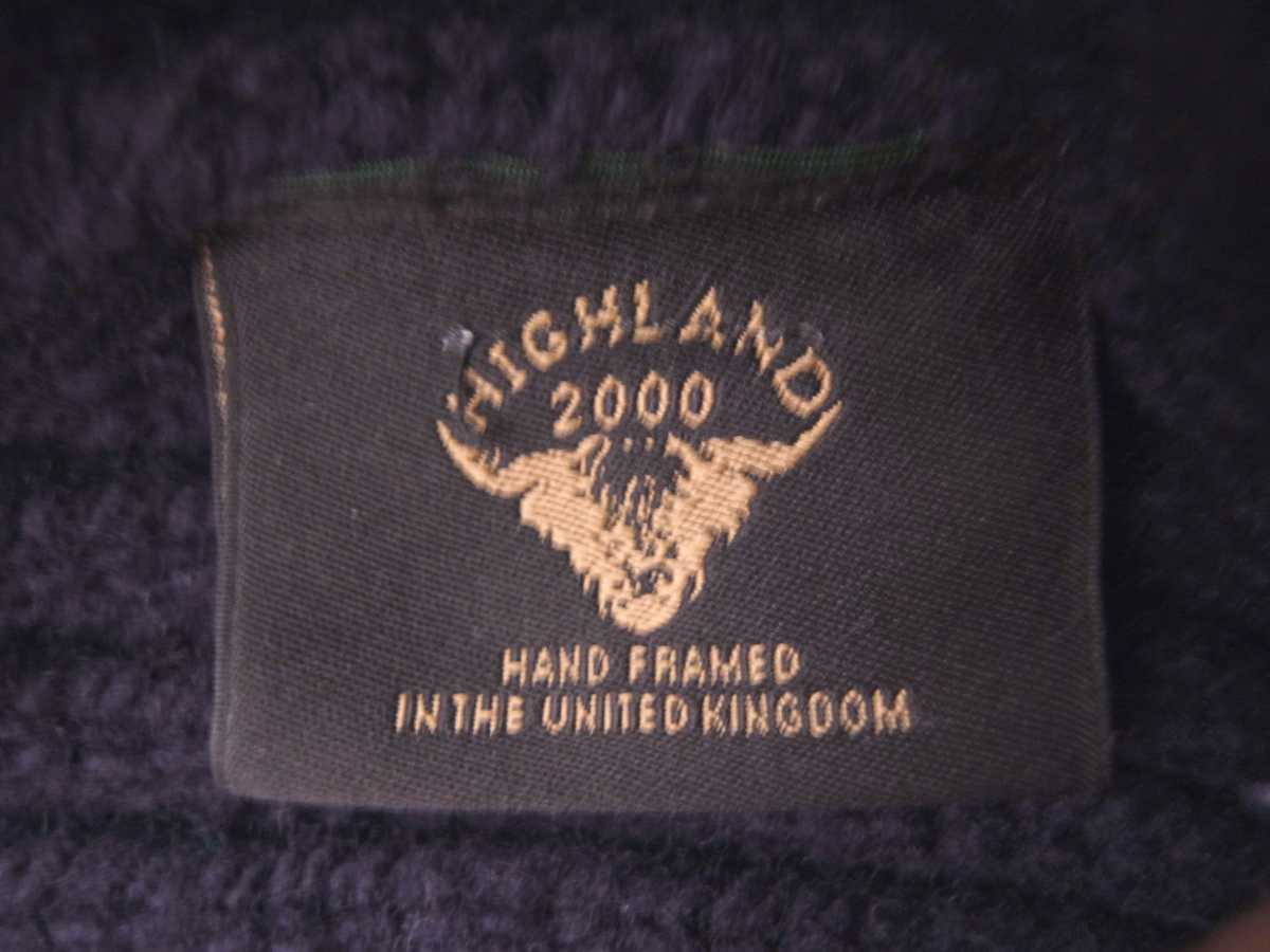 新品未使用 shipsシップス別注 highland 2000 ハイランド British イングランド製 knit NAVY ボーダーcap_画像3