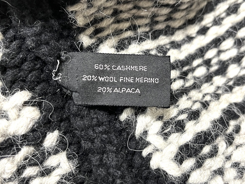 極厚!TOMFORD カシミアxウールxアルパカ ローゲージ ショールカラー