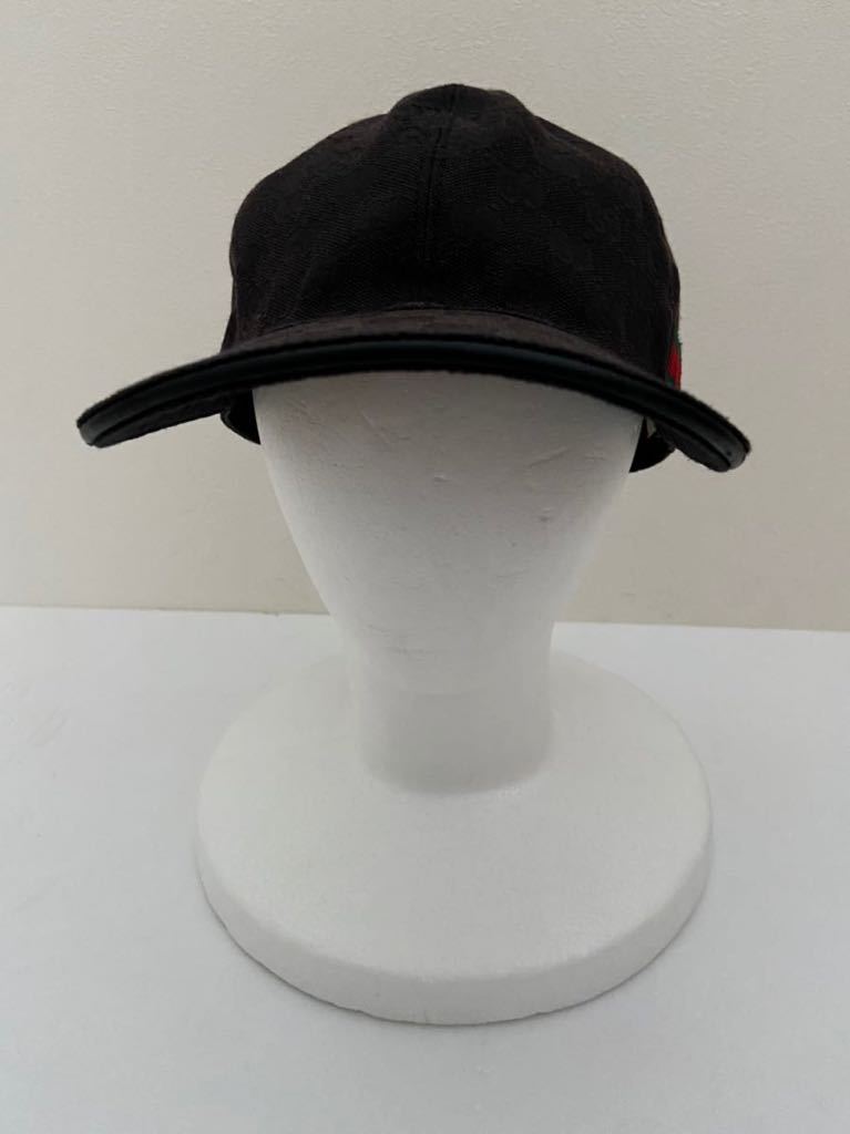 GUCCI size60-XL キャップ 帽子 GGマーク ブランド買うならブランドオフ シェリーライン 黒 グッチ SALE 10%OFF 国内正規 ブラック ケリングジャパン