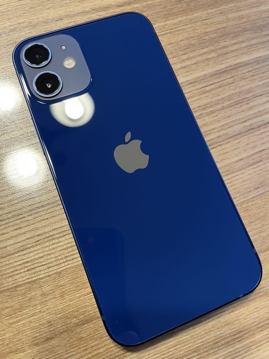 希少 Apple iPhone 12 mini 64GB 海外版 アメリカ版 SIMフリー ブルー バッテリー98% シャッター音無し 送料無料