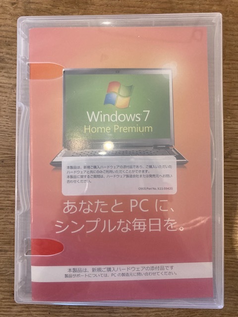 Windows7 Home Premium インストールDVD 64bit Microsoft マイクロソフト OS オペレーティングシステム_画像1