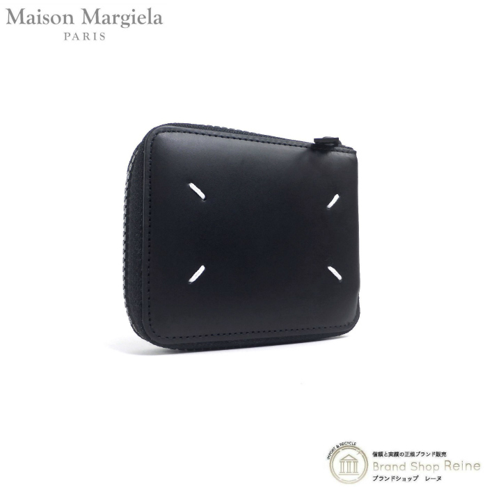 メゾン マルジェラ (Maison Margiela) レザー ラウンドジップ 二つ折り