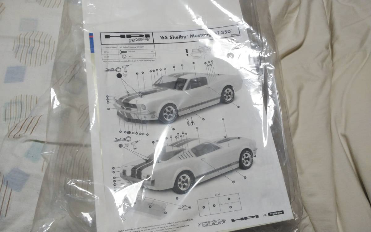 HPI フォードシェルビーGT350ボディ ムスタング マスタング